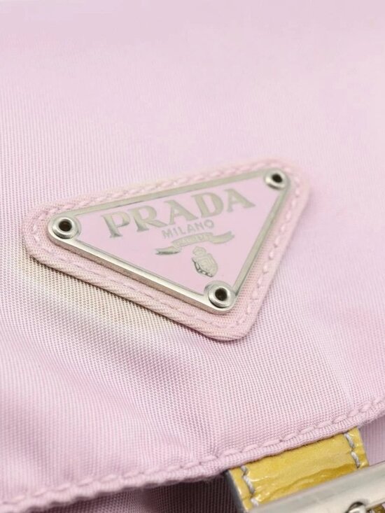 PRADA Backpack Nylon Pink Silver Auth 181159 main image 5